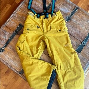 Orage Mustard Kids Snow Overalls